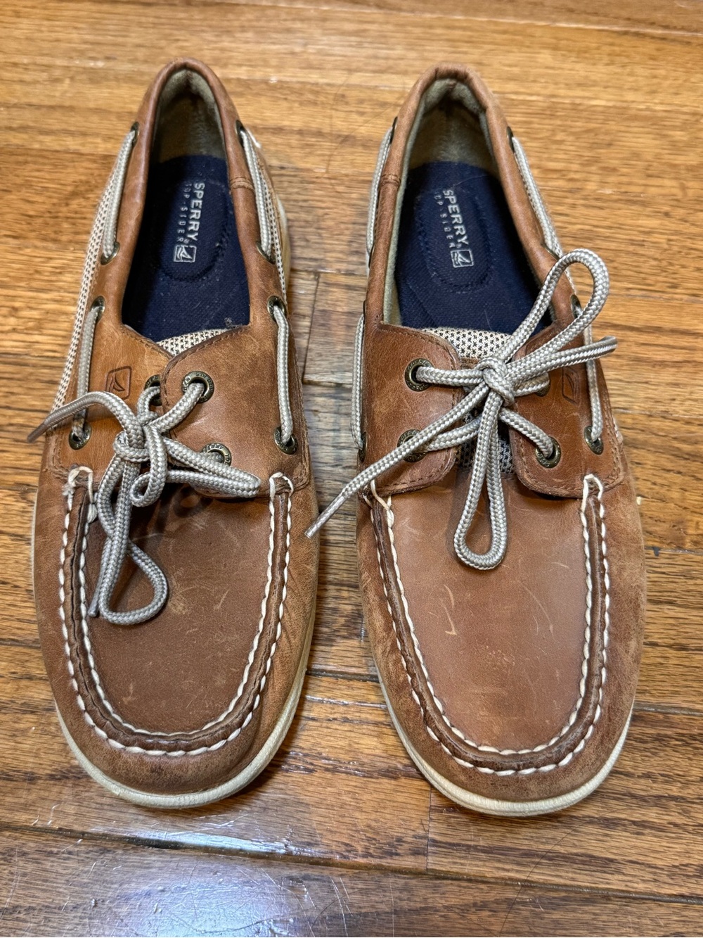 Sperry Brown Leather Boat Shoes Woman 8
